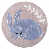 Sebra vævet gulvtæppe - Kaninen Blue Bell